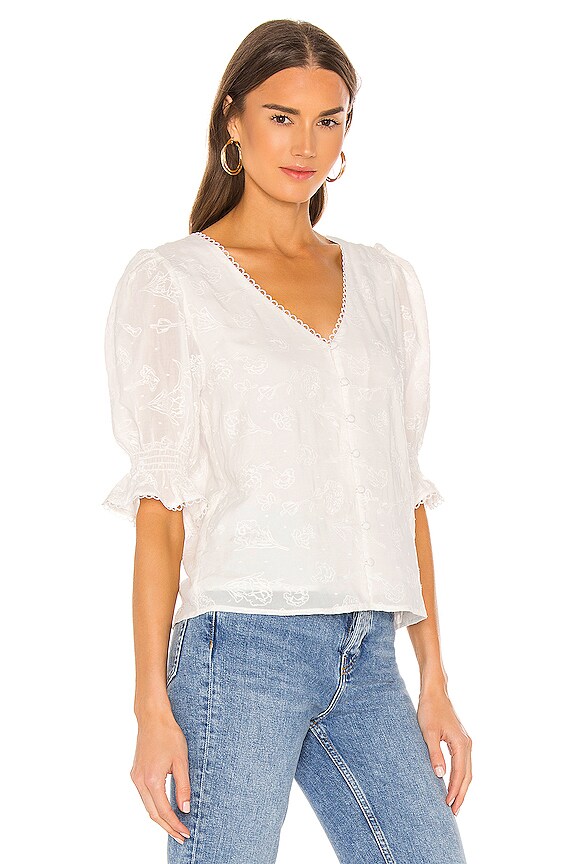 view 2 of 5 Floria Blouse in Marshmallow