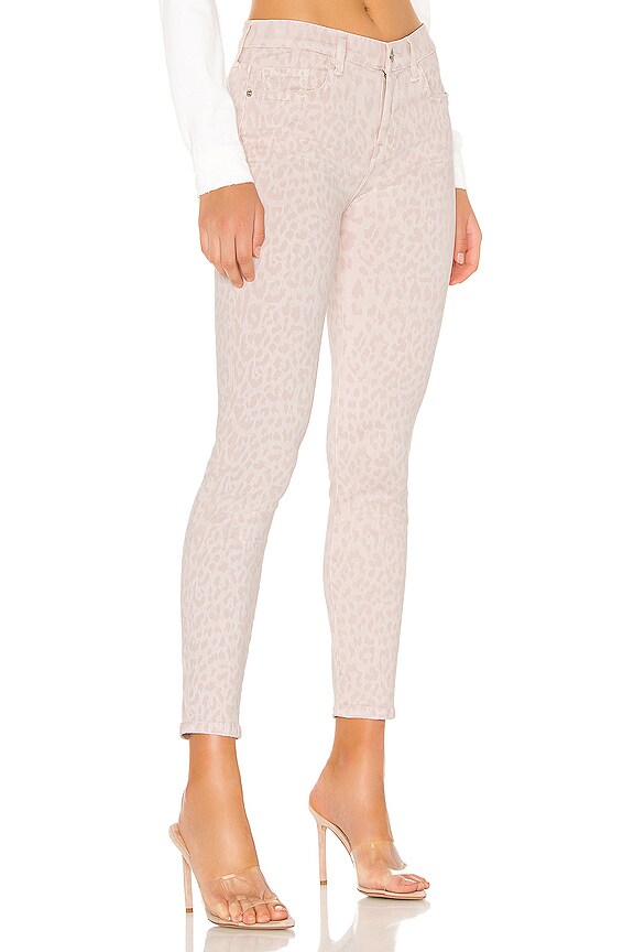 view 2 of 4 High Waist Stiletto Jean in Leopard Rose