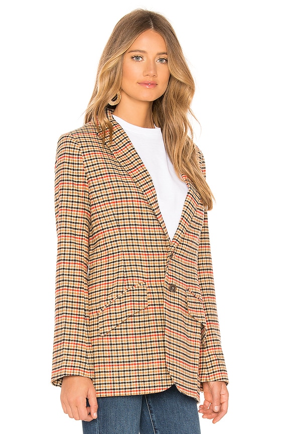 view 2 of 4 The Date Night Blazer in Large Houndstooth