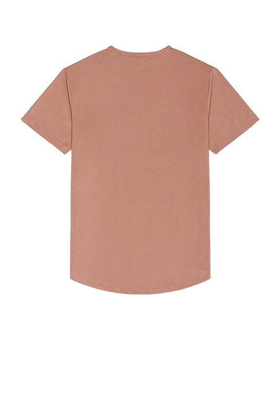 view 2 of 3 Crew Curve Hem T-Shirt in Mountain Mist