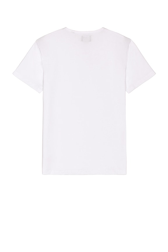 view 2 of 3 Crew Curve Hem T-Shirt in white