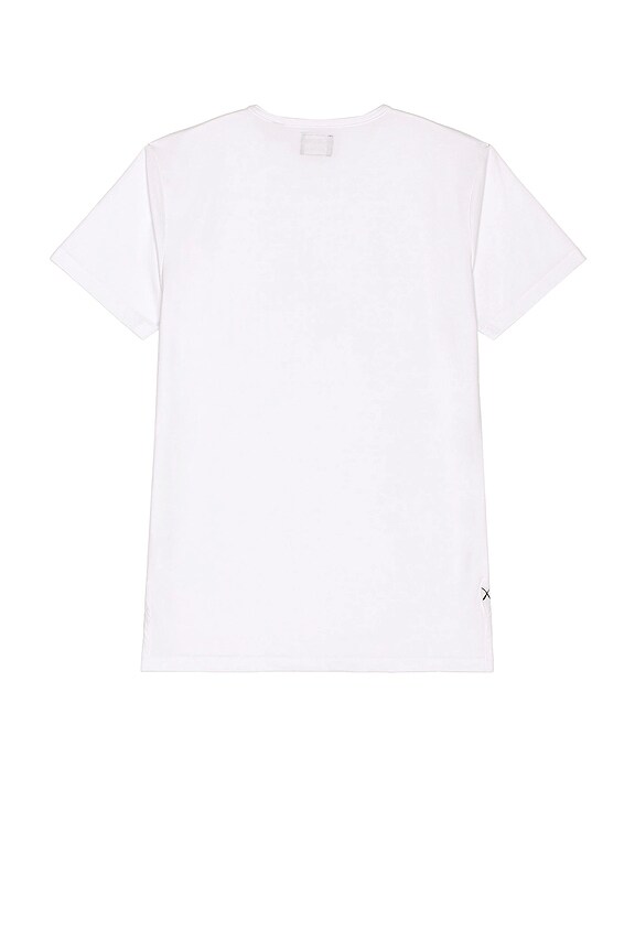 view 2 of 3 Crew Split Hem T-Shirt in White