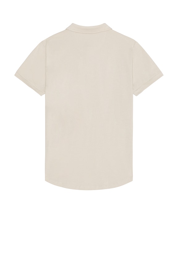 view 2 of 3 Short Sleeve Polo in Parchment