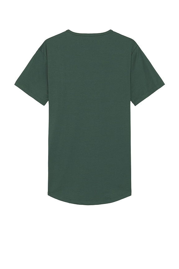 view 2 of 3 Curve Hem Tee in Juniper