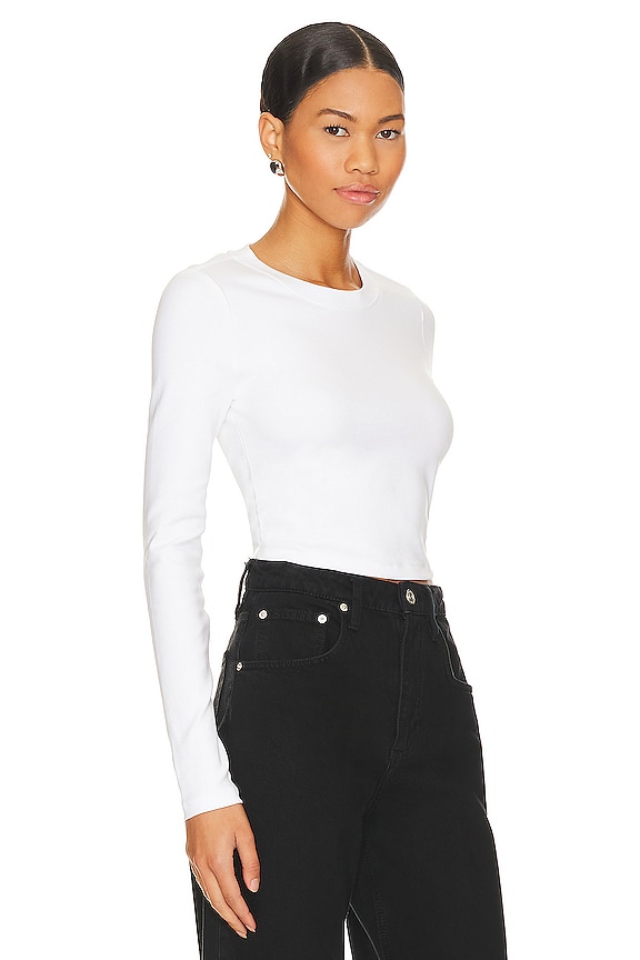 view 2 of 4 КРОП-ФУТБОЛКА TOMBOY in White