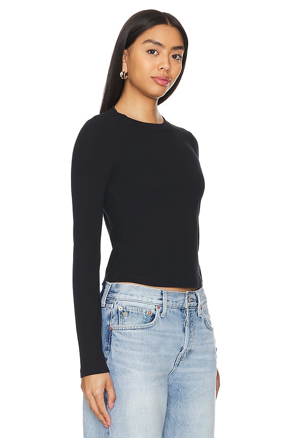 view 2 of 4 LONG SLEEVE トンボーイティーシャツ in Black