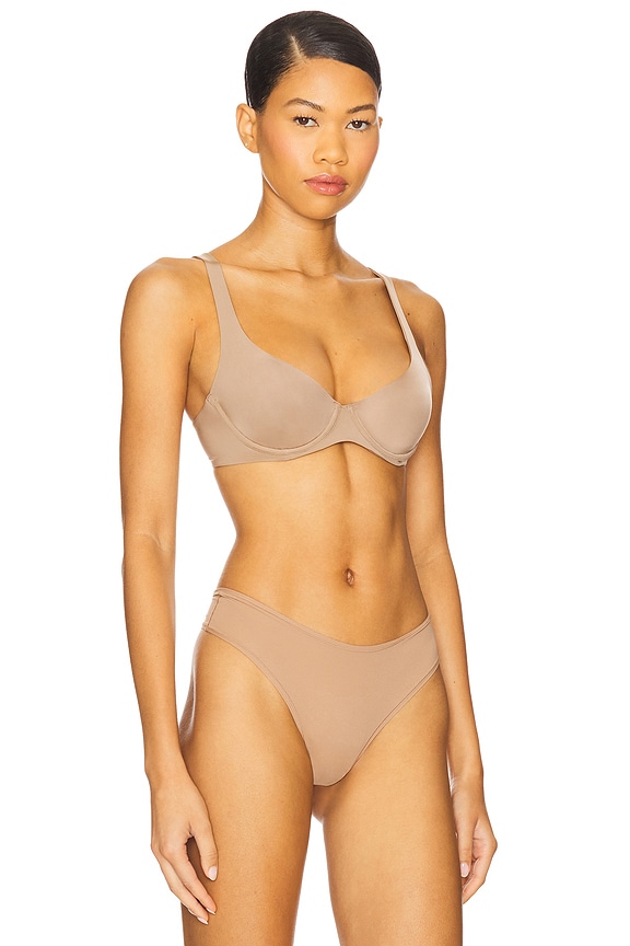view 2 of 4 Scoop Micro Bra in Taupe