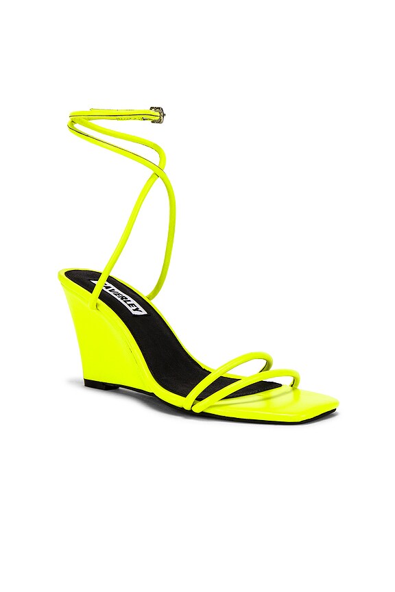 view 2 of 5 SANDALES COMPENSÉES CHLOE in Neon Yellow