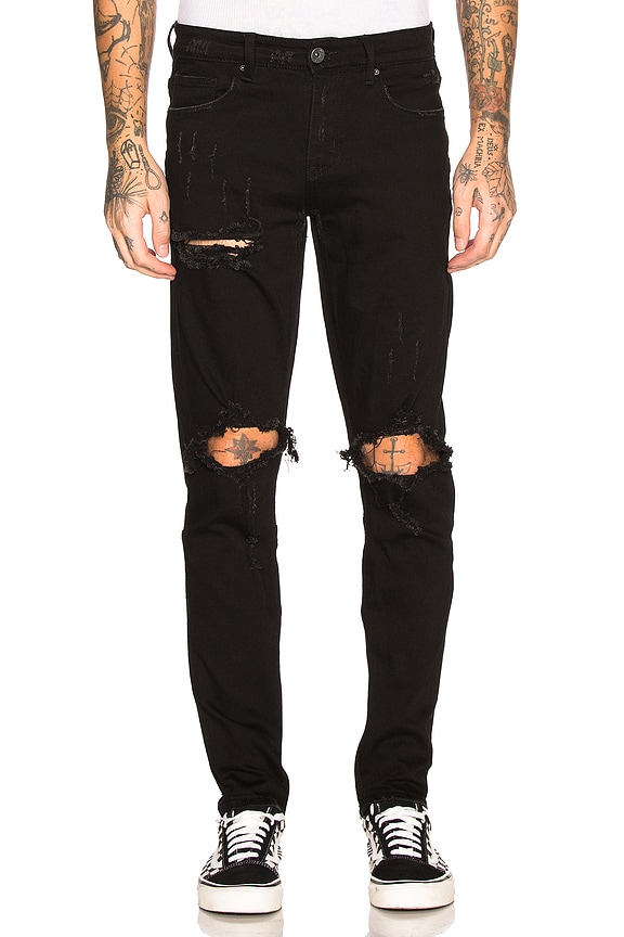view 1 of 4 Pacific Ripped Jean in Black