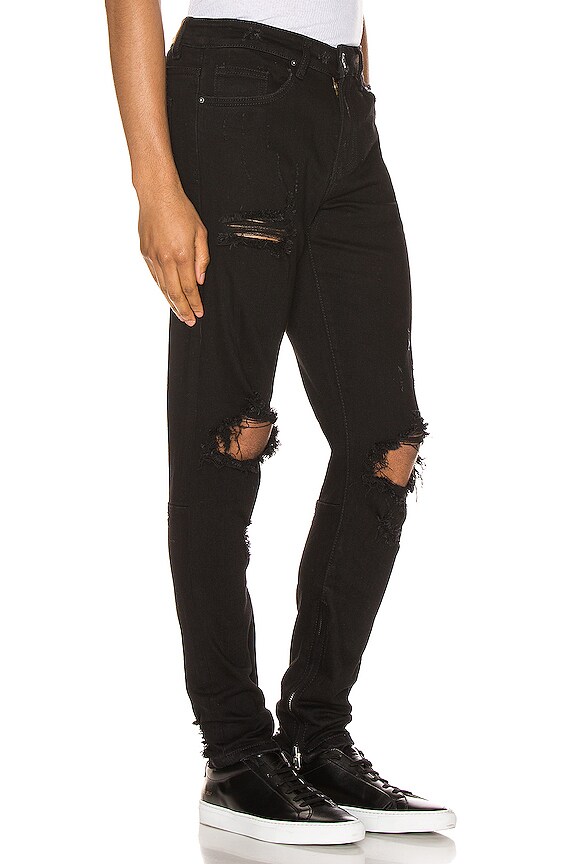 view 2 of 4 VAQUEROS DENIM in Black Ripped