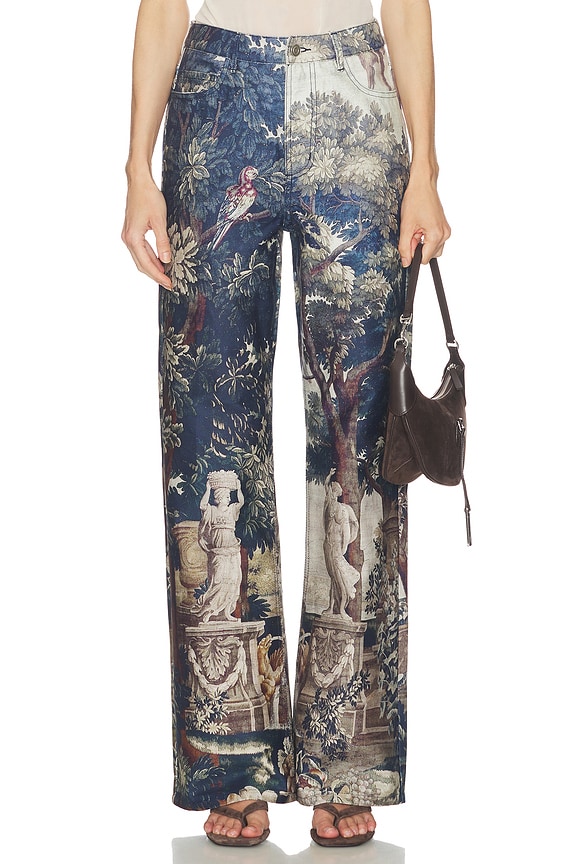 view 1 of 6 Tapestry Print Jeans in Tapestry Print