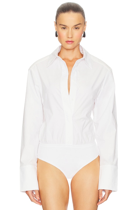 view 2 of 5 БОДИ-РУБАШКА in White