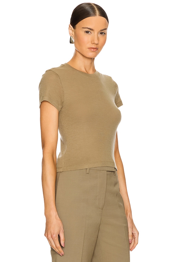 view 2 of 4 MERINO ベイビーTシャツ in Light Khaki