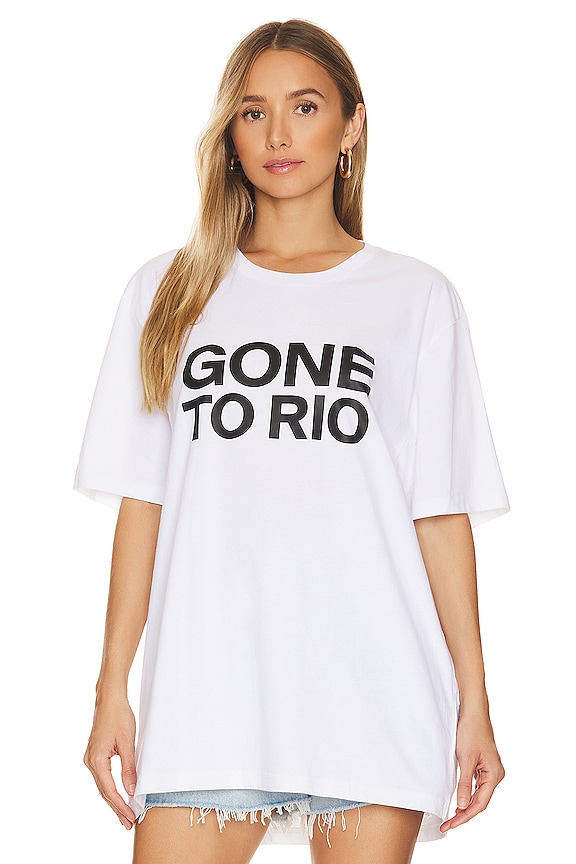 view 2 of 5 Tropic Of C x Costa Brazil Gone To Rio Tee in White