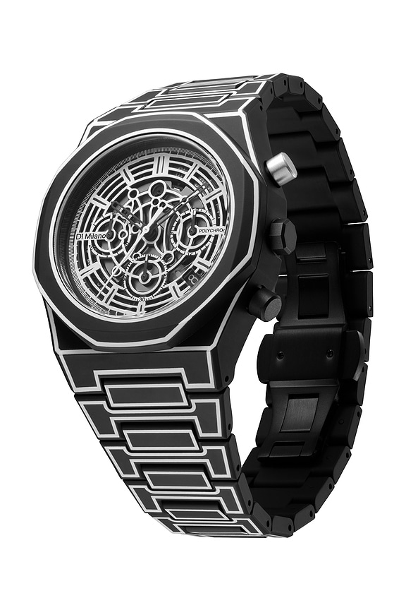 view 2 of 4 Polycarbonate 40.5mm Watch in Black Sketch