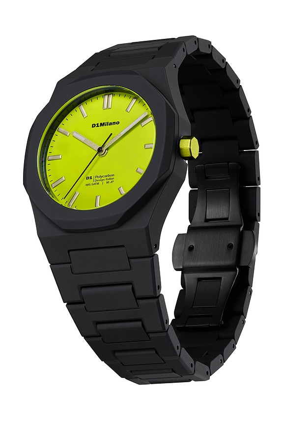 view 2 of 5 Polycarbon 40.5mm Watch in Black & Yellow
