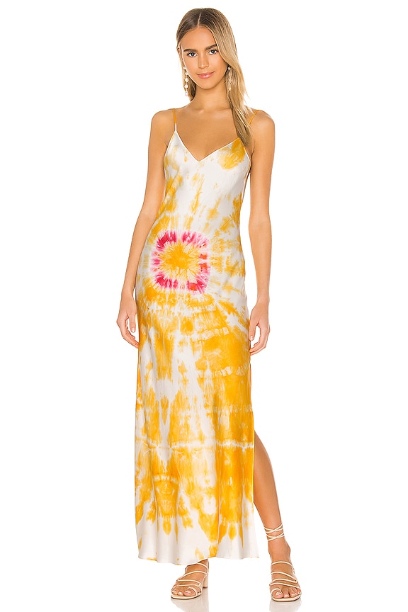 Dannijo Bullseye Dyed Slip Dress In Orange Revolve 2263