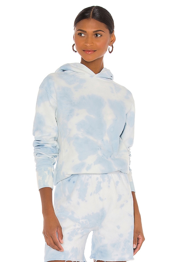 DANNIJO Tie Dye Hoodie in Azure | REVOLVE