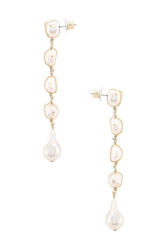 view 2 of 3 Pari Drop Earring in Gold