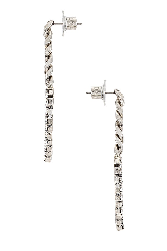 view 2 of 2 PENDIENTES LOVI in Crystal