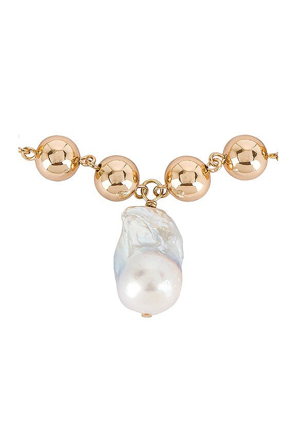 view 2 of 2 Pialo Necklace in Gold in Pearl