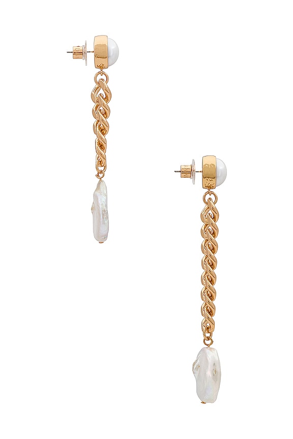 view 2 of 2 PENDIENTES KATE in Gold