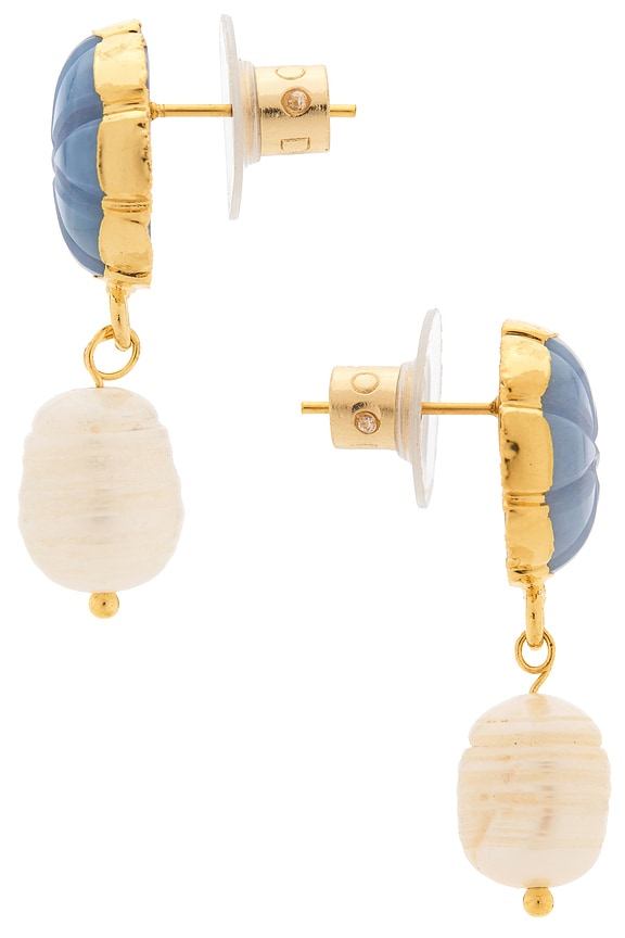 view 2 of 2 MORGAN 드롭 귀걸이 in Ivory