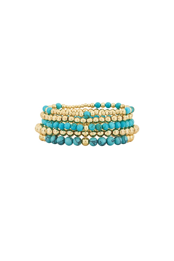 view 2 of 6 Kokab Bracelet in Gold & Blue