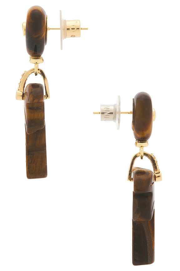 view 2 of 2 PENDIENTES LARGOS JETTIE in Topaz