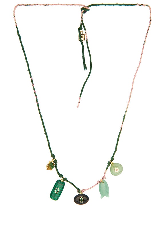 view 1 of 3 Abalone Necklace in Green