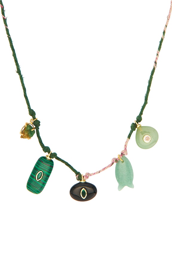 view 2 of 3 Abalone Necklace in Green