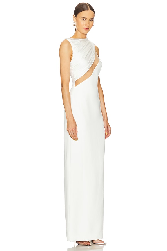 view 2 of 3 VESTIDO LARGO in White