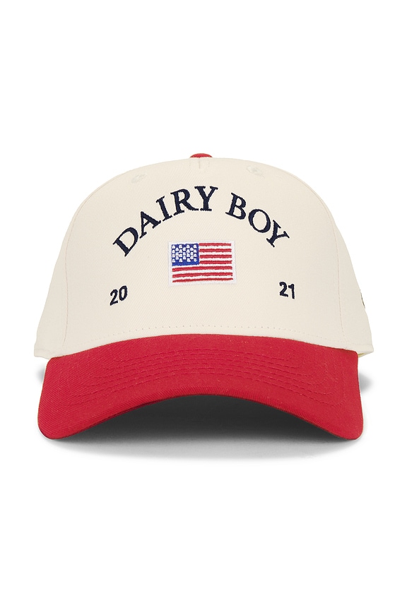 view 2 of 3 American Trucker Hat in Cherry