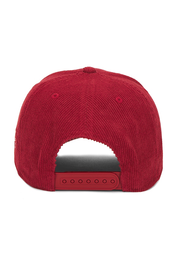 view 2 of 3 Arch Corduroy Trucker Hat in Berry