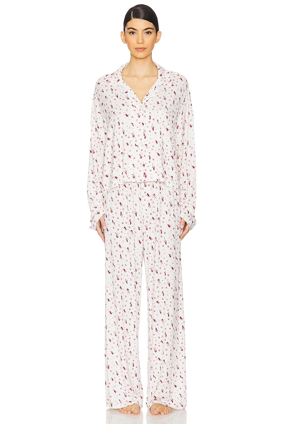 view 2 of 5 Butter Sleep Set in Snow Bunny