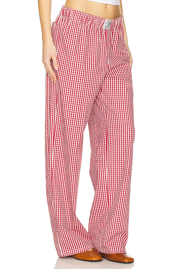 view 2 of 6 Elizabeth Pant in Cherry Gingham