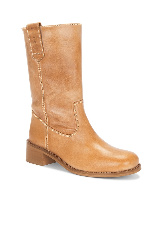 view 2 of 5 Julia Gaucho Boot in Dark Tan