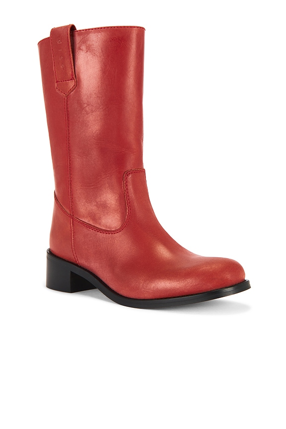 view 2 of 5 Julia Gaucho Boot in Mudy Red