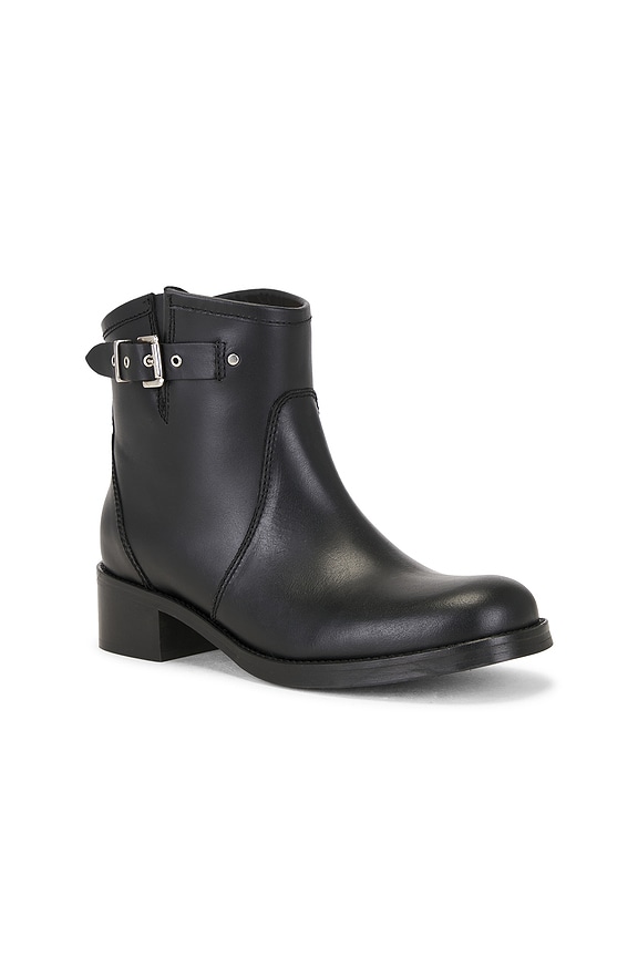 view 2 of 5 BOTTINES HUNTER BUCKLE GAUCHO in Black Texas Leather