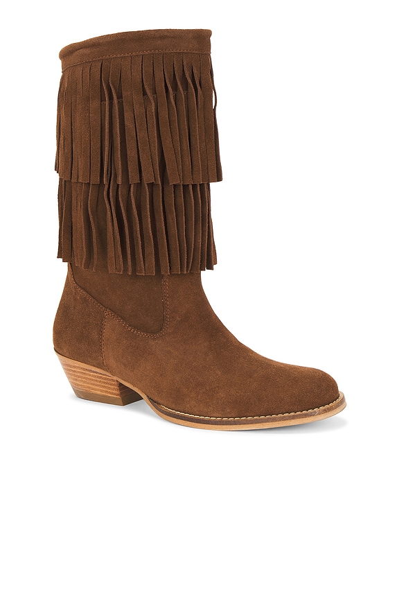 view 2 of 5 BOTA CELINA FRINGES in Dark Brown