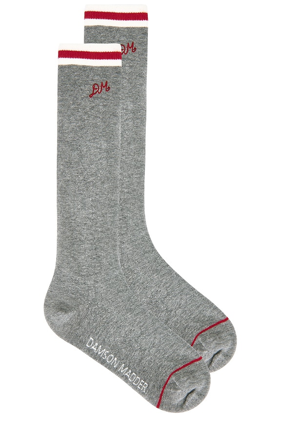 view 1 of 2 HIGH KNEE 양말 in Grey