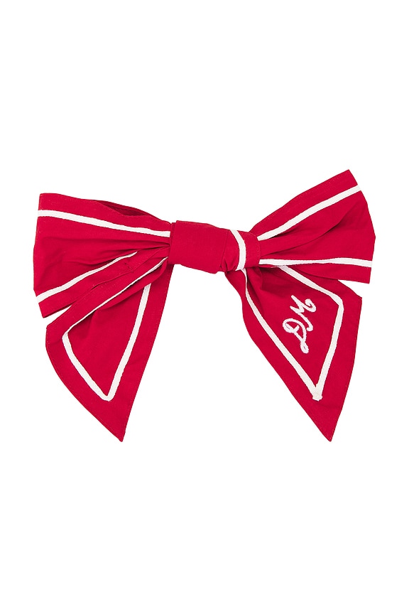 view 1 of 2 Sailor Bow Clip in Red