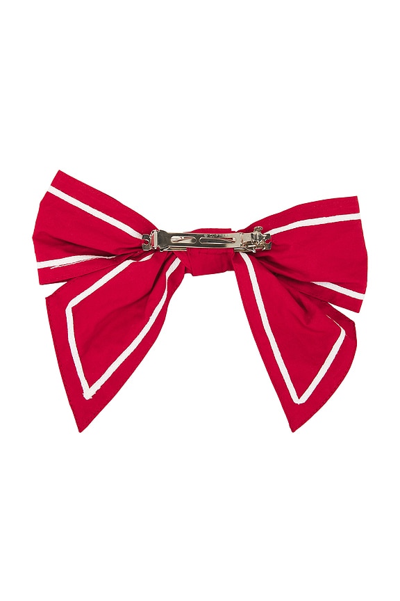 view 2 of 2 Sailor Bow Clip in Red