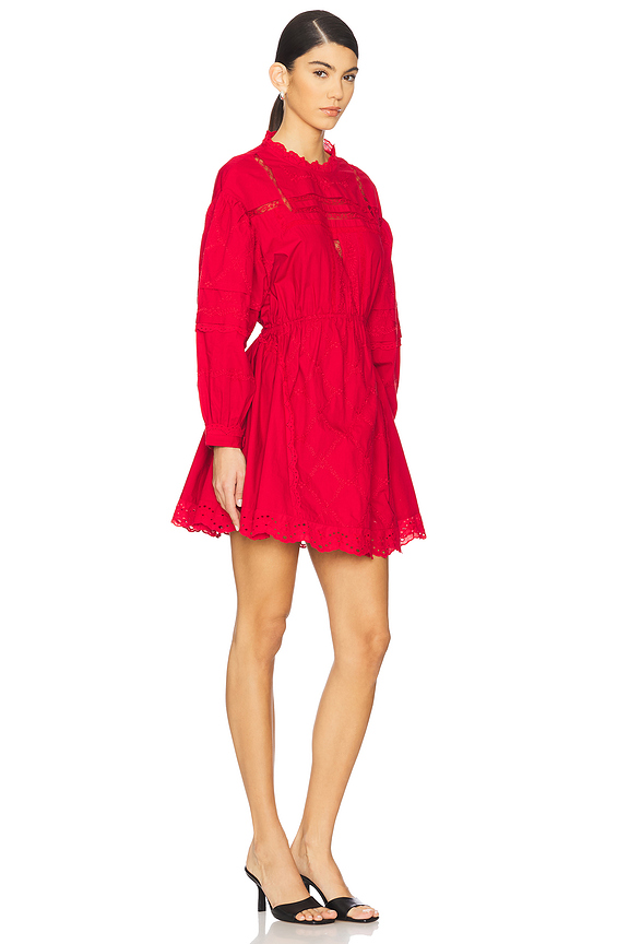 view 2 of 3 МИНИ ПЛАТЬЕ CLANCY in Red