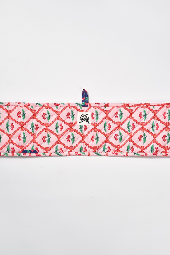 view 2 of 2 Double Oven Mitt in Pink Cherry