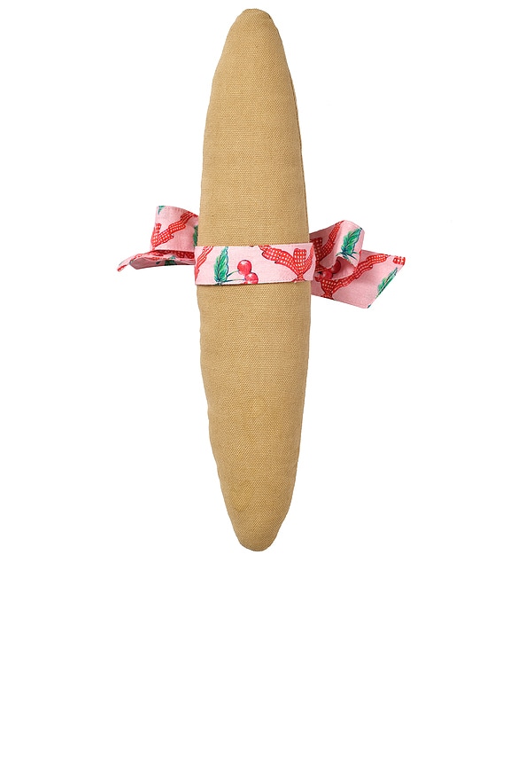 view 2 of 3 Baguette Novelty Dog Toy in Beige
