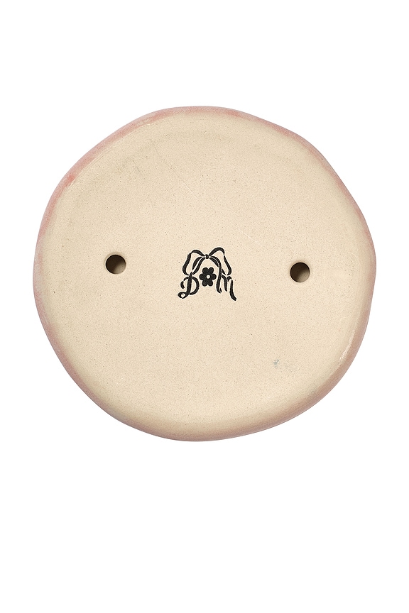 view 2 of 4 ASSIETTE HAND PAINTED CHUBBY SAUCER in Pink