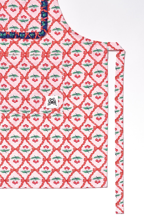 view 2 of 3 Valerie Apron in Pink Cherry