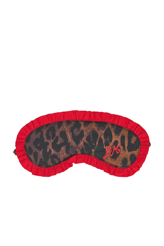 view 2 of 3 Damson Eye Mask in Leopard