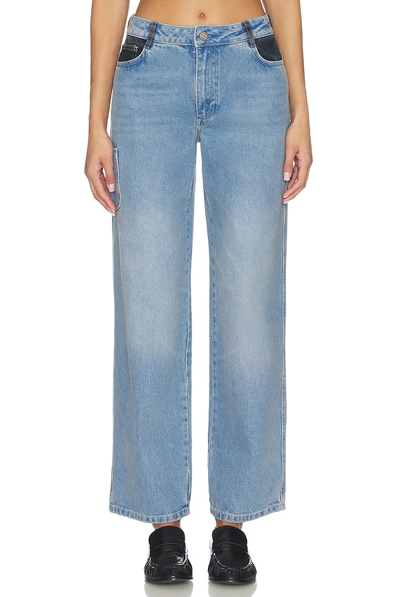 view 2 of 7 Drew Straight Leg in Blue